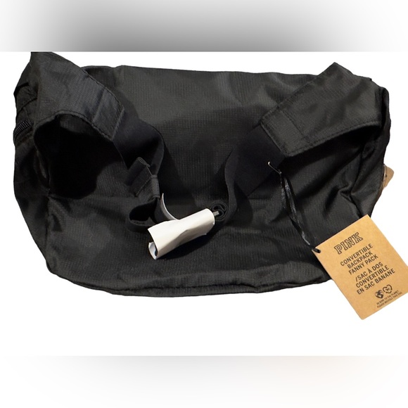 Black PINK Victorias Secret Convertible Backpack/Fanny pack - Picture 7 of 8